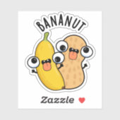 Sticker Bananut Funky Fruit Banana Pun (Feuille)