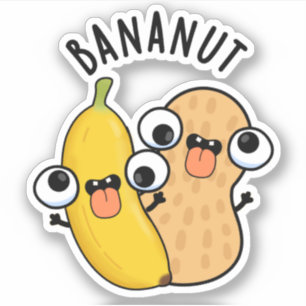 Sticker Bananut Funky Fruit Banana Pun