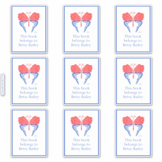 Sticker Bandana Papillon Plaque (Devant)