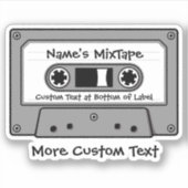 Sticker Bande audio grise cassette (Devant)