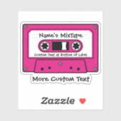Sticker Bande de cassette audio Magenta (Feuille)