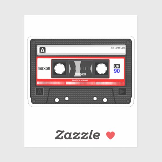 Sticker Bande de cassette audio rétro (Feuille)