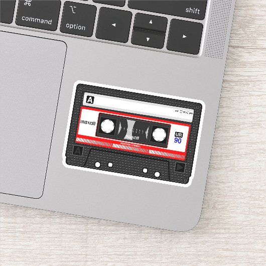 Sticker Bande de cassette audio rétro (Détail)