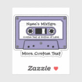 Sticker Bande de la cassette audio Lilac (Feuille)