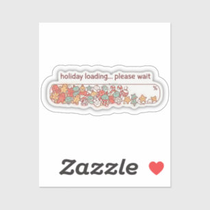 Sticker Bande de progression de chargement des vacances Mi