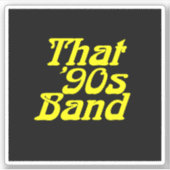 Sticker Bande des années 90 - Logo classique (Devant)