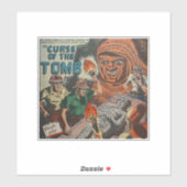 Sticker Bande dessinée d'horreur d'âge d'or | bande dessin (Feuille)