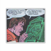 Sticker Bande dessinée d'horreur d'âge d'or | bandes dessi (Devant)