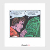 Sticker Bande dessinée d'horreur d'âge d'or | bandes dessi (Feuille)