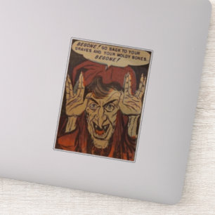 Sticker Bande dessinée d'horreur d'âge d'or livres de ba