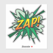 Sticker Bande dessinée rétro fun ZAP Art Pop (Feuille)