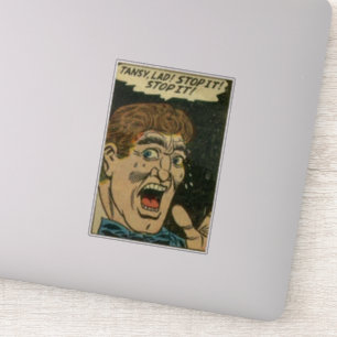 Sticker Bande dessinée vintage d'horreur Classic BD