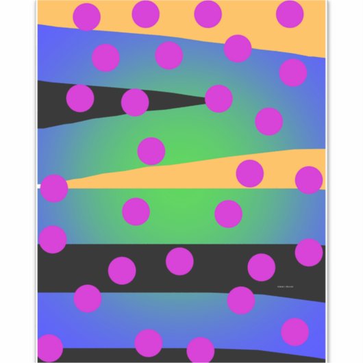 Sticker Bande et points (Devant)