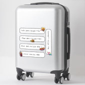 Sticker Bande lavi de recette d'été ! (Sur valise)