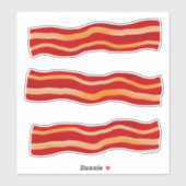 Sticker Bandes Bacon savoureux (Feuille)