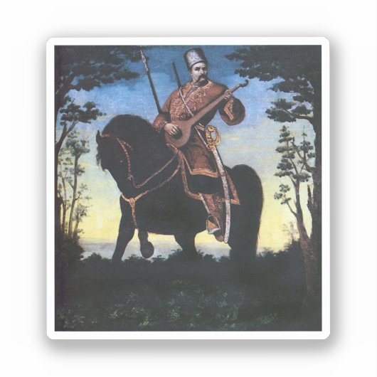 Sticker Banduriste cosaque, 1890 (Recto)