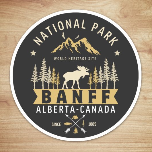 Sticker Banff National Park World Heritage Site