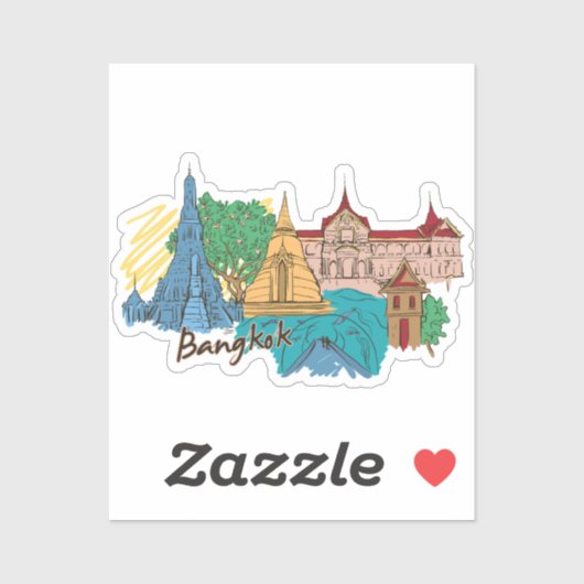 Sticker bangkok (Feuille)