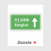 Sticker Bangkok A ⚠ Voyage Autoroutier Thaïlandais ⚠ (Feuille)