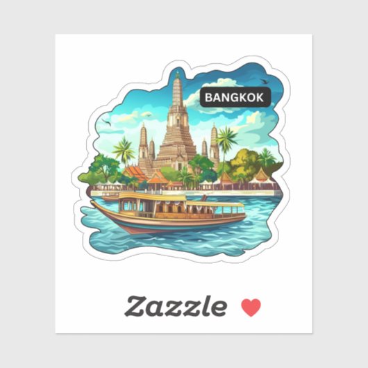 Sticker Bangkok, Thaïlande (Feuille)