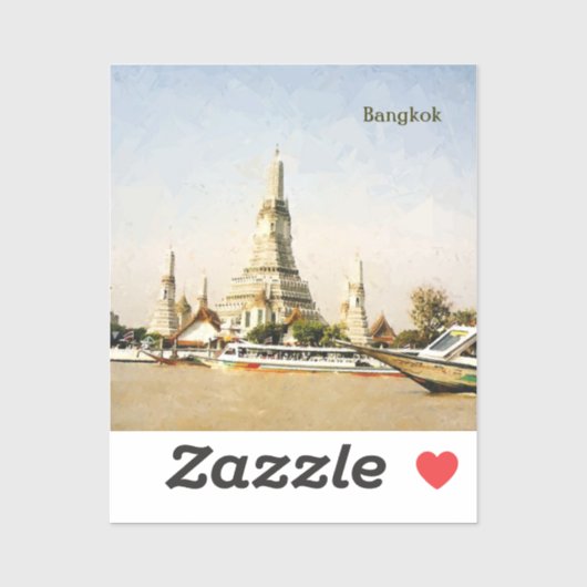 Sticker Bangkok, Thaïlande (Feuille)