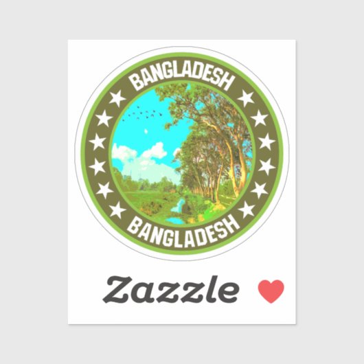 Sticker Bangladesh (Feuille)