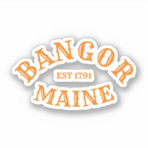 Sticker Bangor, Maine Oval