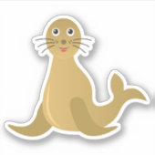 Sticker Banimal marin mignon, lion marin (Devant)