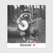 Sticker Banjo Raccoon (Feuille)