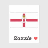 Sticker Bannière d'Irlande du Nord (Feuille)