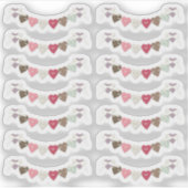 Sticker Bannières de roussaillage Country Heart Bunting (Devant)