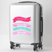 Sticker Bannières joliment personnalisées (Sur valise)