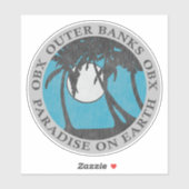 Sticker Banques Extérieures OBX Paradise Sur Terre (Argent (Feuille)