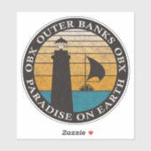 Sticker Banques extérieures OBX Sunset Black Pearl Blanc V (Feuille)