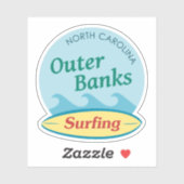 Sticker Banques extérieures surfant (Feuille)
