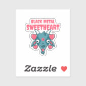 Sticker baphomet à tête de chèvre mignonne (Feuille)