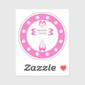 Sticker Baptême béni (Feuille)