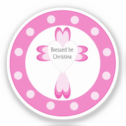 Sticker Baptême béni (Recto)