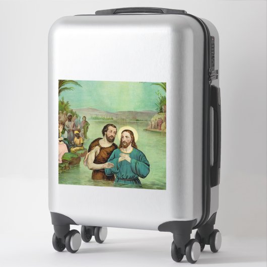 Sticker Baptême de Jésus-Christ (Sur valise)