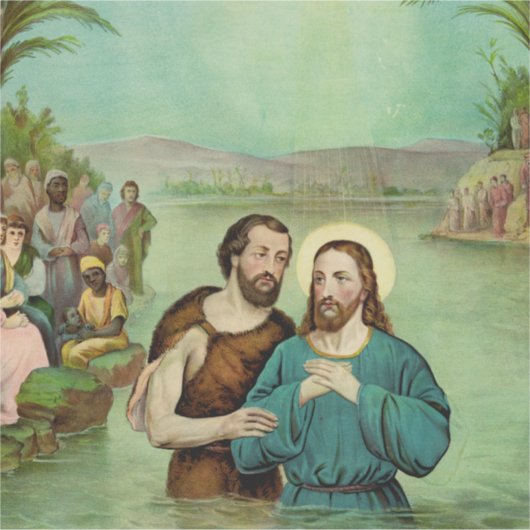 Sticker Baptême de Jésus-Christ (Devant)