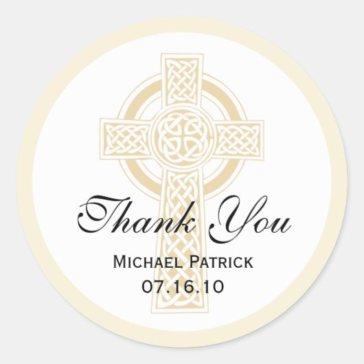 Sticker baptisant, douche ou première communion (Devant)