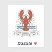 Sticker Bar Harbor, Maine (Feuille)