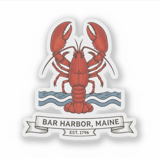 Sticker Bar Harbor, Maine (Devant)