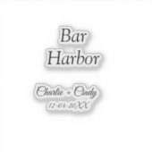 Sticker Bar Harbour bachelorée fête d'honneur mariage a (Devant)