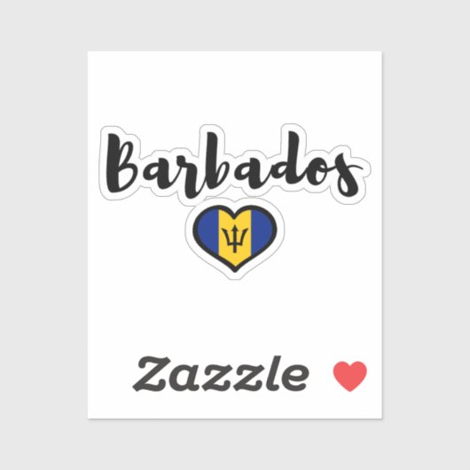 Sticker Barbade (Feuille)