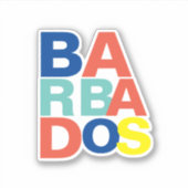 Sticker Barbade (Devant)