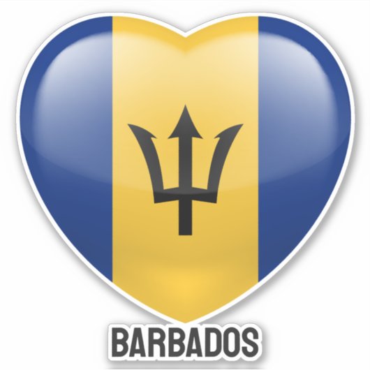 Sticker Barbados Love (Devant)