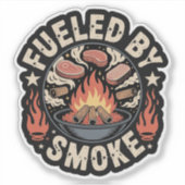Sticker Barbecue drôle de maître de four à barbecue alimen (Devant)