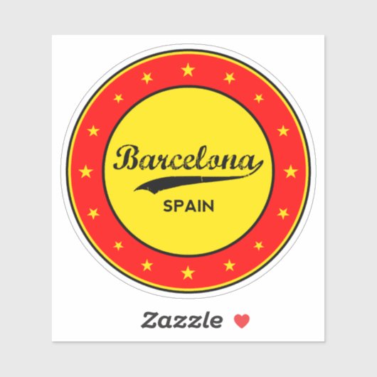 Sticker Barcelone (Feuille)