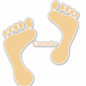 Sticker Barefoot Beach Bum Thunder_Cove (Devant)